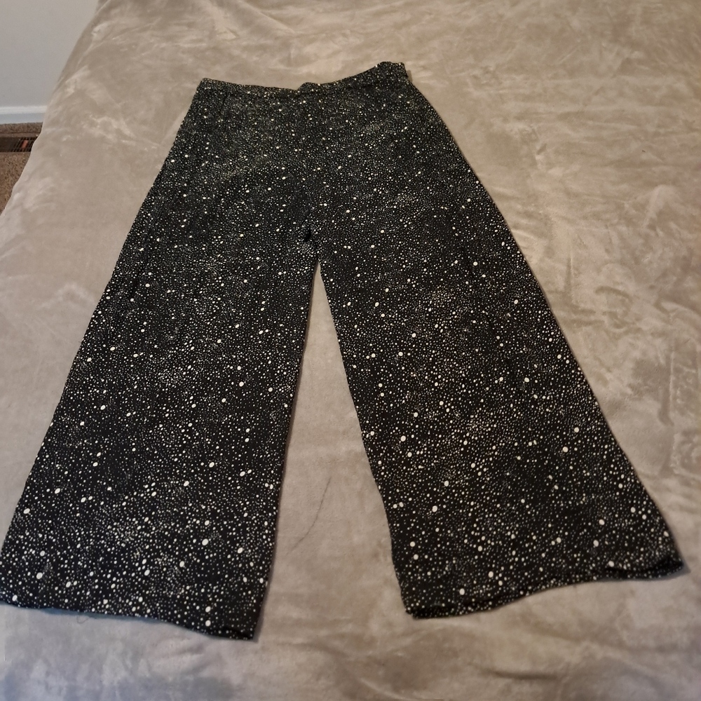 Sandy Starkmen Womens Pull-on Stretchy Waistband Iightweight Pants Dot Print XL.